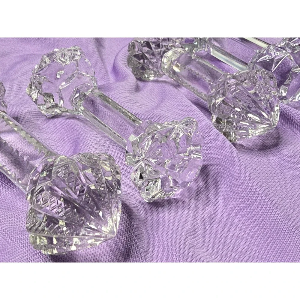 Vintage‎ Knife Rests Crystal Set of 5